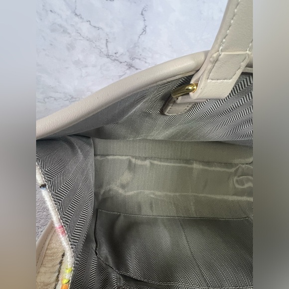 Structured Spring and Summer High Capacity Canvas Rainbow Tote NWOT - Picture 8 of 8